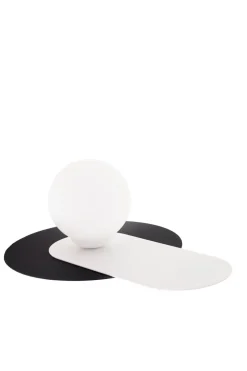 Clearance Belis Nachttischleuchte blendarm Glas Metall E27 22 cm klein