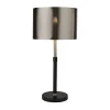 Searchlight Nachttischleuchte E27 59,5 cm Schwarz Modern* Wohnzimmerlampen|Schlafzimmer Lampen