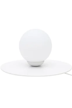 Belis Nachttischleuchte Glaskugel blendarm E27 15 cm in Weiß* Wohnzimmerlampen|Metall Lampen