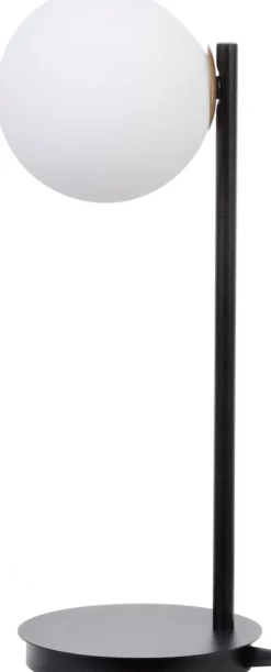 Sigma Nachttischleuchte Metall Glas blendarm G9 43 cm klein* Tischlampen|Kugellampen