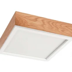 Lamkur Natürliche Deckenlampe Eiche Glas L:31 cm E27 2-flmg* Wohnzimmerlampen|Glaslampen