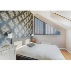 Glasberg Nickel Wandlampe Metall Glas Schirm COLURA* Wandleuchten|Küchenlampen