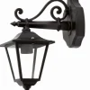Lido Nostalgische Außenlampe Schwarz IP44 Aluminium Rustikal* Rustikale Lampen|Rustikale Außenleuchten