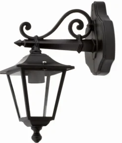 Lido Nostalgische Außenlampe Schwarz IP44 Aluminium Rustikal* Rustikale Lampen|Rustikale Außenleuchten