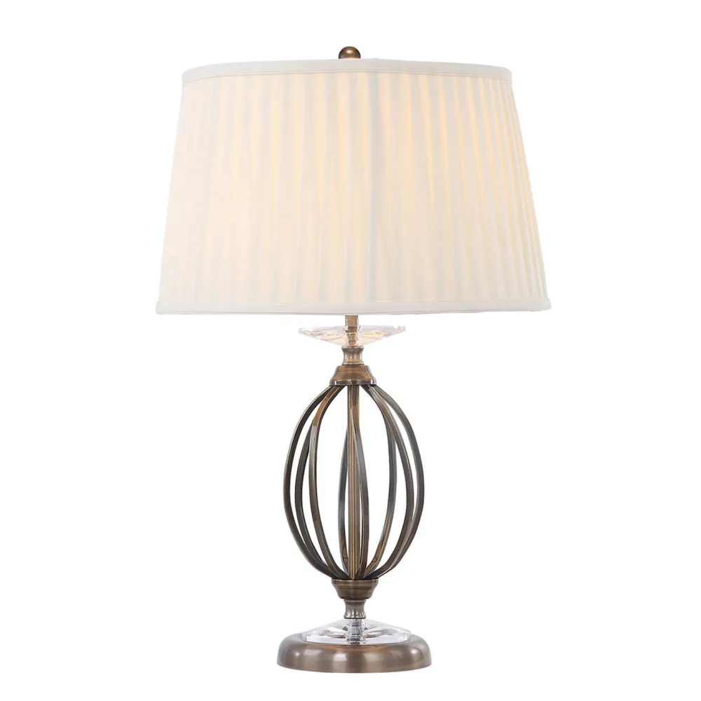 Elstead Opulente Tischlampe CANDELA Klassisch 56,5cm Stoff* Tischlampen|Designerlampen