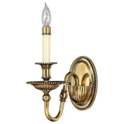 New Elstead Opulente Wandlampe CANDELA 3 Messing massiv Barock