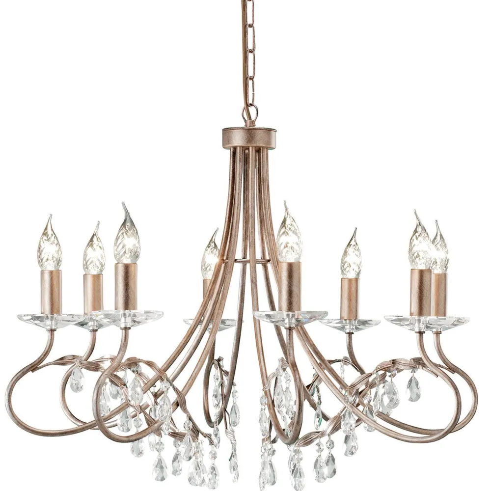 Elstead Opulenter Kronleuchter Esszimmer Ø70cm Esszimmer* Designerlampen|Kristalllampen