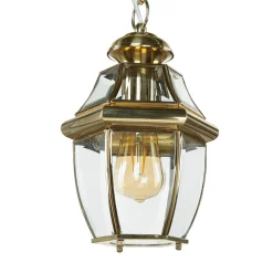 Best Elstead Outdoor Hängeleuchte Messing Glas Vintage Design E27