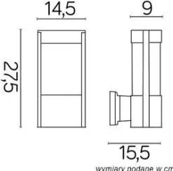 Discount SU-MA Outdoor Wandlampe CANDO IP54 blendarm wetterfest