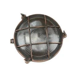 Lido Outdoor Wandleuchte Messing Maritim Ø 21 cm E27 IP64* Rustikale Lampen|Metall Lampen