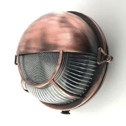 Hot Andromeda Outdoor Wandleuchte Messing Glas E27 IP64 Ø 17,5 cm in Kupfer