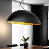 Nowodvorski Ovale Pendelleuchte Schwarz Gold L:117cm groß* Esszimmer Lampen|Wohnzimmerlampen