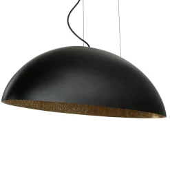 Nowodvorski Ovale Pendelleuchte Schwarz Gold L:117cm groß* Esszimmer Lampen|Wohnzimmerlampen