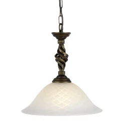 Elstead Pendellampe ANOUK Ø34cm Antik Gold kürzbar Lampe* Rustikale Lampen|Designerlampen