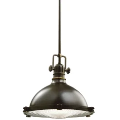 Elstead Pendellampe PILANGO Braun Ø34cm Esstisch Lampe* Hängelampen|Industrie Lampen