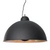 Invicta Interior Pendellampe rund Ø55cm Retro Schwarz Silber* Hängelampen|Esszimmer Lampen
