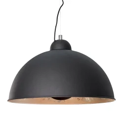 Invicta Interior Pendellampe rund Ø55cm Retro Schwarz Silber* Hängelampen|Esszimmer Lampen