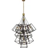 Discount Elstead Pendellampe TORRE in Bronze Ø85cm kürzbar Leuchte