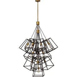 Discount Elstead Pendellampe TORRE in Bronze Ø85cm kürzbar Leuchte