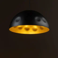 Discount Nowodvorski Pendelleuchte Ø 33 cm E27 in Schwarz Gold matt