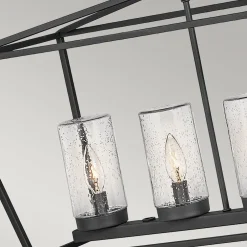 Elstead Pendelleuchte außen 101,6 cm lang E14 IP44 Schwarz Vintage