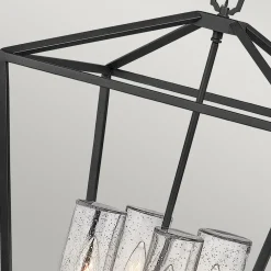 Elstead Pendelleuchte außen Aluminium Glas E14 IP44 Schwarz Vintage* Metall Lampen|Vintage Lampen