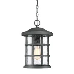 New Elstead Pendelleuchte außen IP44 E27 Rustikal Schwarz antik