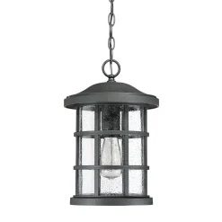 New Elstead Pendelleuchte außen IP44 E27 Rustikal Schwarz antik