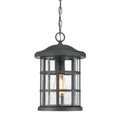 New Elstead Pendelleuchte außen IP44 E27 Rustikal Schwarz antik