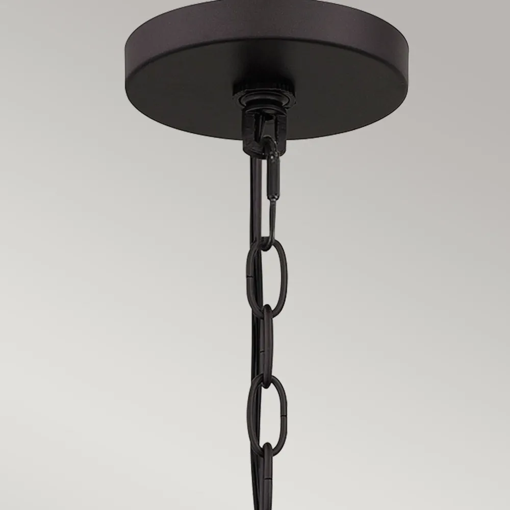 New Elstead Pendelleuchte außen Korbschirm E27 IP44 in Bronze dunkel