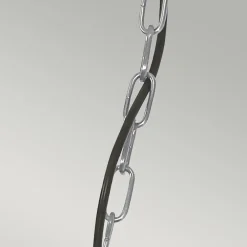 Elstead Pendelleuchte Außen Messing Glas in Nickel IP44* Außenleuchten Antik|Außenleuchten Messing