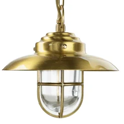 Lido Pendelleuchte Außen Messing Glas Terrasse Ø23cm* Metall Lampen|Messinglampen