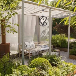 Hot Elstead Pendelleuchte außen Metall Glas 3x E14 IP44 Ø 41 cm