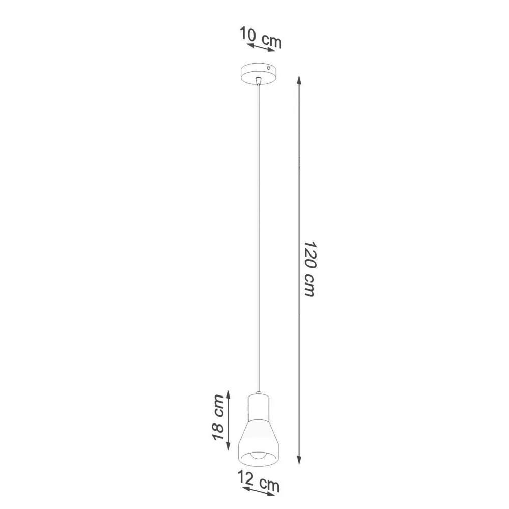 Sollux Pendelleuchte Beton Holz Ø 12 cm Skandinavisch E27