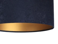 BPS Koncept Pendelleuchte Blau Gold Stoff Esstisch Lampe* Hängelampen|Esszimmer Lampen