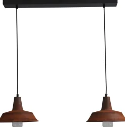 Sale Masterlight Pendelleuchte Braun Antik Ø25cm 2xE27 Handarbeit