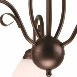 Lamkur Pendelleuchte Braun Metall Esstisch Rustikal 3xE27* Hängelampen|Esszimmer Lampen