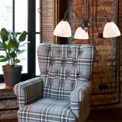 Lamkur Pendelleuchte Braun Metall Esstisch Rustikal 3xE27* Hängelampen|Esszimmer Lampen