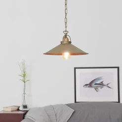 Best Giovanni Battista Pendelleuchte Bronze Antik Groß Handarbeit