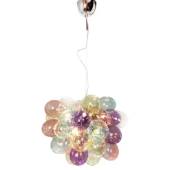 By Rydéns Pendelleuchte Bunt B: 50 cm H: max. 120 cm Glas Metall 8x G9* Hängelampen|Wohnzimmerlampen