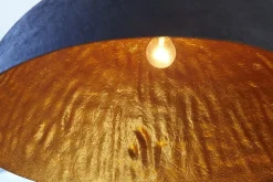 Invicta Interior Pendelleuchte Ø50cm rund Modern Design Gold schwarz* Hängelampen|Esszimmer Lampen