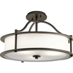 Elstead Pendelleuchte CORDA Bronze Ø46cm verstellbar Lampe* Hängelampen|Wohnzimmerlampen