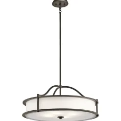 Hot Elstead Pendelleuchte CORDA Ø61cm 4-flammig Decke Lampe