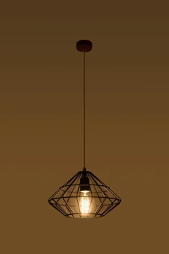 Sale Sollux Pendelleuchte Draht geometrisch Käfigschirm E27