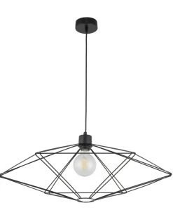 Sigma Pendelleuchte Draht Schwarz E27 0,8m L:73 cm groß* Hängelampen|Vintage Lampen