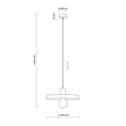 TK Lighting Pendelleuchte E27 Ø30 cm rund Sandgrau Braun Vintage* Hängelampen|Bürolampen