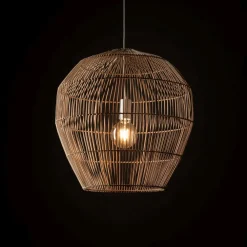 Sale Nowodvorski Pendelleuchte E27 Bambus Natur B:50 cm höhenverstellbar