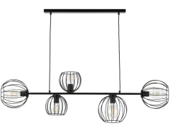 Sigma Pendelleuchte E27 Schwarz Metall Retro Design* Kugellampen|Wohnzimmerlampen