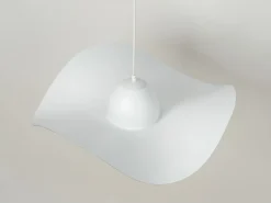 Sigma Pendelleuchte E27 Weiß Gold Modern Wellenschirm* Hängelampen|Moderne Lampen