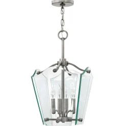 Sale Elstead Pendelleuchte EDDA Nickel Glas Ø31cm kürzbar Lampe